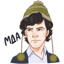 Стикер Ночь Шерлока #6 ВКонтакте