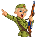 Стикер В окопе #18 ВКонтакте