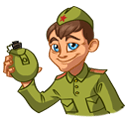 Стикер В окопе #20 ВКонтакте