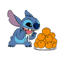 Стикер Стич и Новый год #3 ВКонтакте