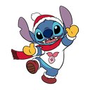 Стикер Стич и Новый год #8 ВКонтакте