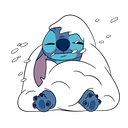 Стикер Стич и Новый год #27 ВКонтакте