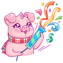 Стикер Зимний Тимоша #3 ВКонтакте