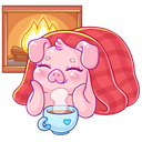 Стикер Зимний Тимоша #16 ВКонтакте