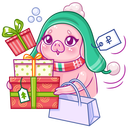 Стикер Зимний Тимоша #23 ВКонтакте