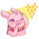 Стикер Зимний Тимоша #33 ВКонтакте