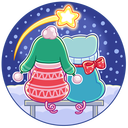 Стикер Зимний Тимоша #36 ВКонтакте