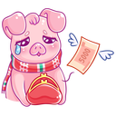 Стикер Зимний Тимоша #39 ВКонтакте