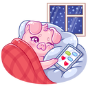 Стикер Зимний Тимоша #40 ВКонтакте