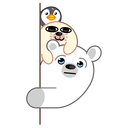 Стикер Зимние друзья #48 ВКонтакте