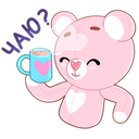 Стикер Мишка Теодор #3 ВКонтакте