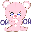 Стикер Мишка Теодор #16 ВКонтакте