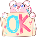 Стикер Мишка Теодор #32 ВКонтакте