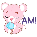 Стикер Мишка Теодор #43 ВКонтакте