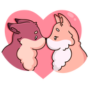 Стикер Рози и Вайлет #4 ВКонтакте