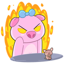 Стикер Мистер и Миссис Свин #4 ВКонтакте