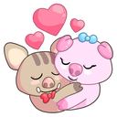 Стикер Мистер и Миссис Свин #7 ВКонтакте