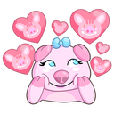 Стикер Мистер и Миссис Свин #8 ВКонтакте