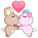 Стикер Мистер и Миссис Свин #9 ВКонтакте