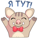 Стикер Мистер и Миссис Свин #18 ВКонтакте