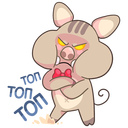 Стикер Мистер и Миссис Свин #27 ВКонтакте