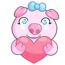 Стикер Мистер и Миссис Свин #32 ВКонтакте