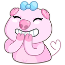 Стикер Мистер и Миссис Свин #45 ВКонтакте