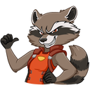 Стикер Ракета и Грут #5 ВКонтакте