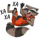 Стикер Ракета и Грут #15 ВКонтакте