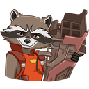 Стикер Ракета и Грут #19 ВКонтакте