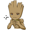 Стикер Ракета и Грут #27 ВКонтакте