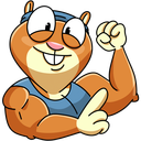 Стикер Оливер #30 ВКонтакте