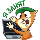 Стикер Оливер #39 ВКонтакте