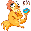 Стикер Блин и Чик #23 ВКонтакте