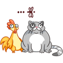 Стикер Блин и Чик #34 ВКонтакте