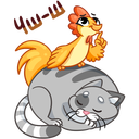 Стикер Блин и Чик #38 ВКонтакте