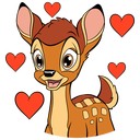 Стикер Бемби #1 ВКонтакте