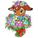 Стикер Бемби #12 ВКонтакте