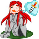 Стикер Рыцарька #3 ВКонтакте