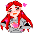 Стикер Рыцарька #4 ВКонтакте