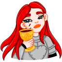 Стикер Рыцарька #12 ВКонтакте