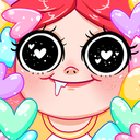 Стикер Тусагёрл #40 ВКонтакте