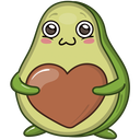 Стикер Авокадик #10 ВКонтакте