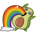 Стикер Авокадик #14 ВКонтакте