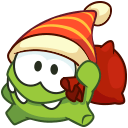 Стикер Зима с Ам Нямом #3 ВКонтакте