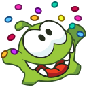 Стикер Зима с Ам Нямом #6 ВКонтакте