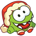 Стикер Зима с Ам Нямом #10 ВКонтакте