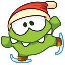 Стикер Зима с Ам Нямом #21 ВКонтакте