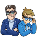 Стикер Стар и Млад #10 ВКонтакте