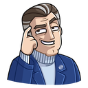 Стикер Стар и Млад #16 ВКонтакте